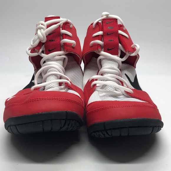 Mens Nike Fury White AO2416-601 Red/Black NWOB - Picture 3 of 5
